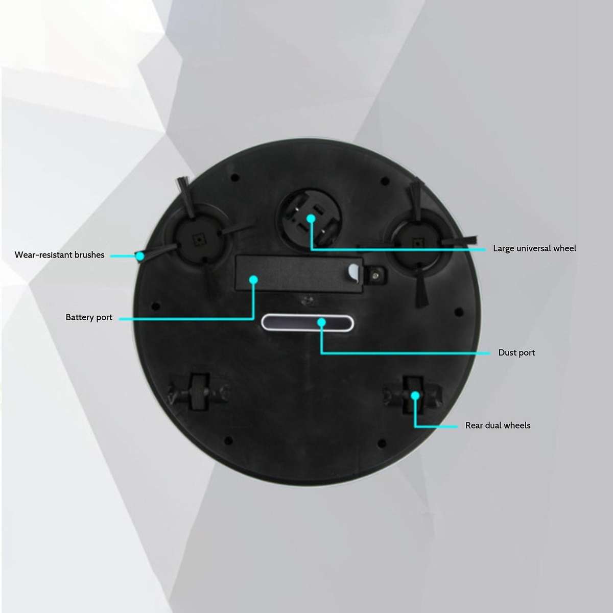 Smart Robot Vacuum Cleaner for Pet Hair Hard Floor Low Pile Carpet
