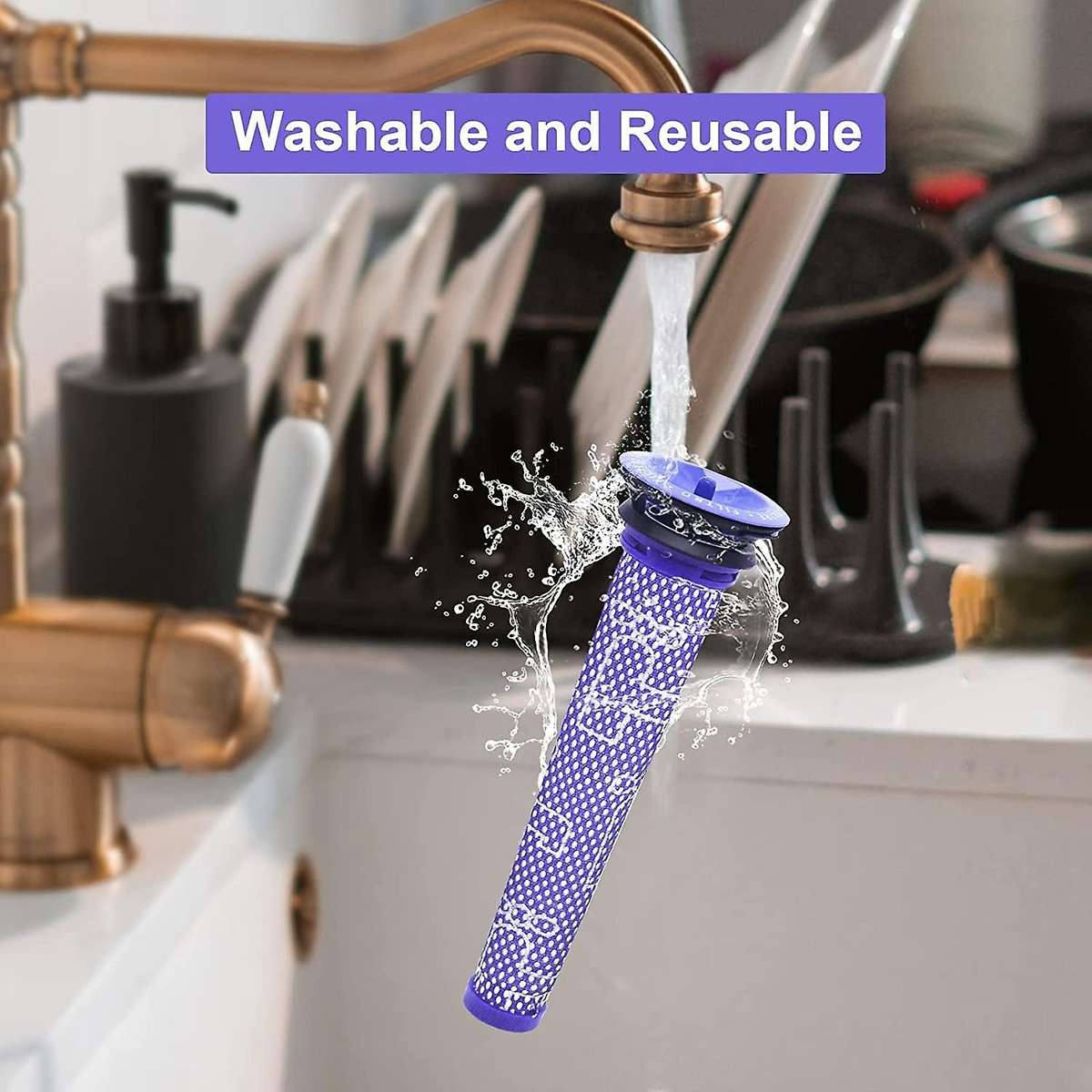 6 Pcs Pre-filter Set for Dyson Dc58 Dc59 Dc61 Dc62 V6 V7 V8 Vacuum