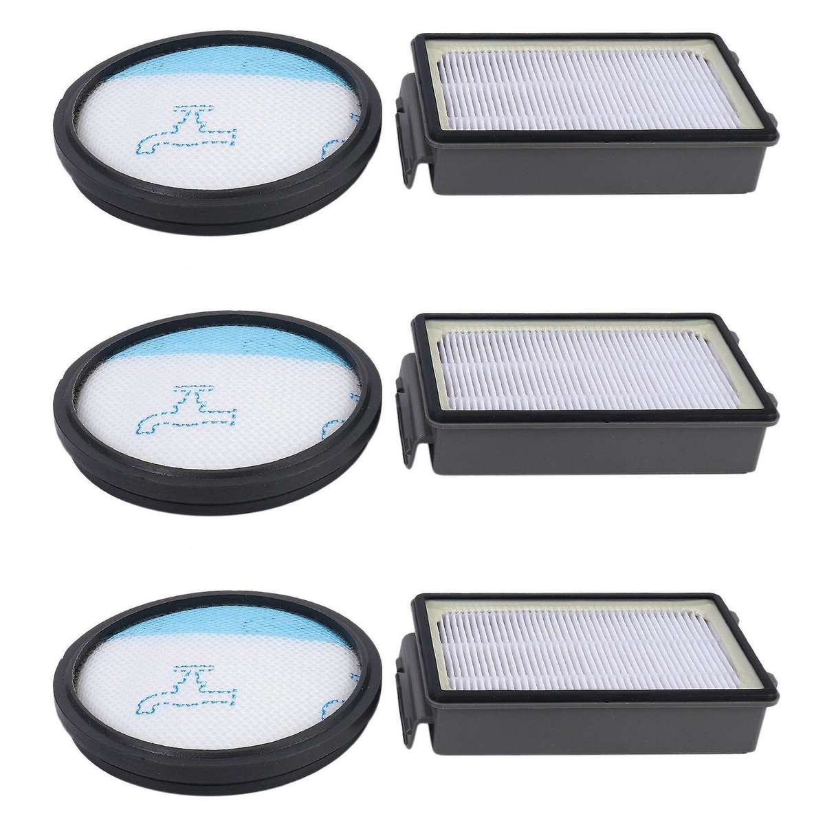 3x Filter Kit for Hepa Rowenta Rowent Compact Power Vacuum Cleaner