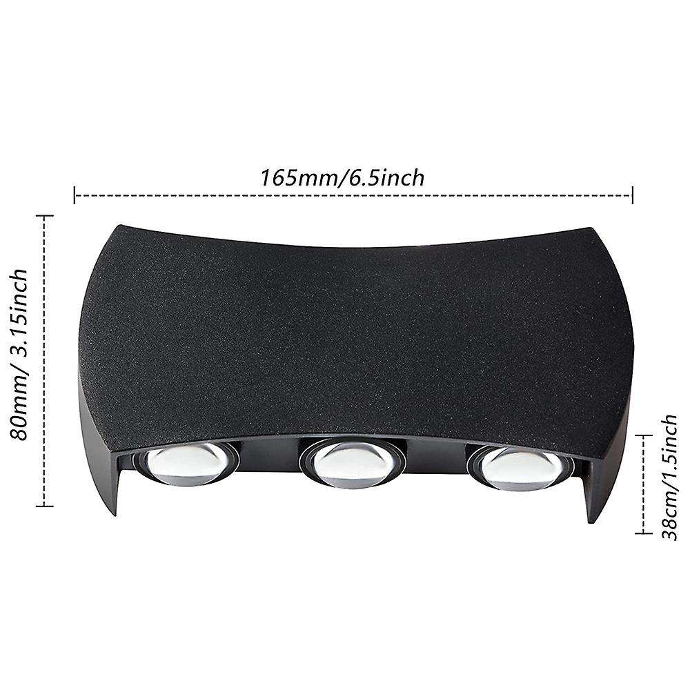 Outdoor / Indoor Wall Light, 6 W Led Wall Light, Modern, Warm White