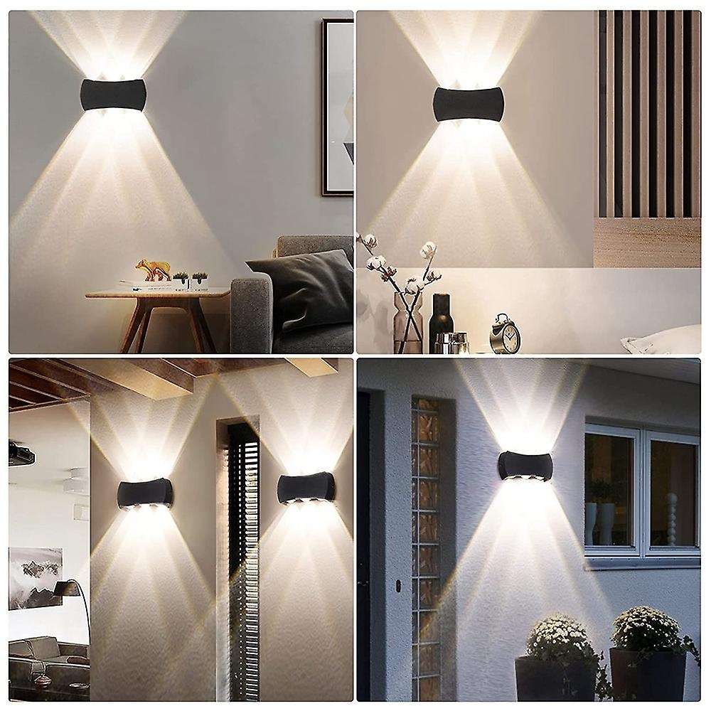 Outdoor / Indoor Wall Light, 6 W Led Wall Light, Modern, Warm White