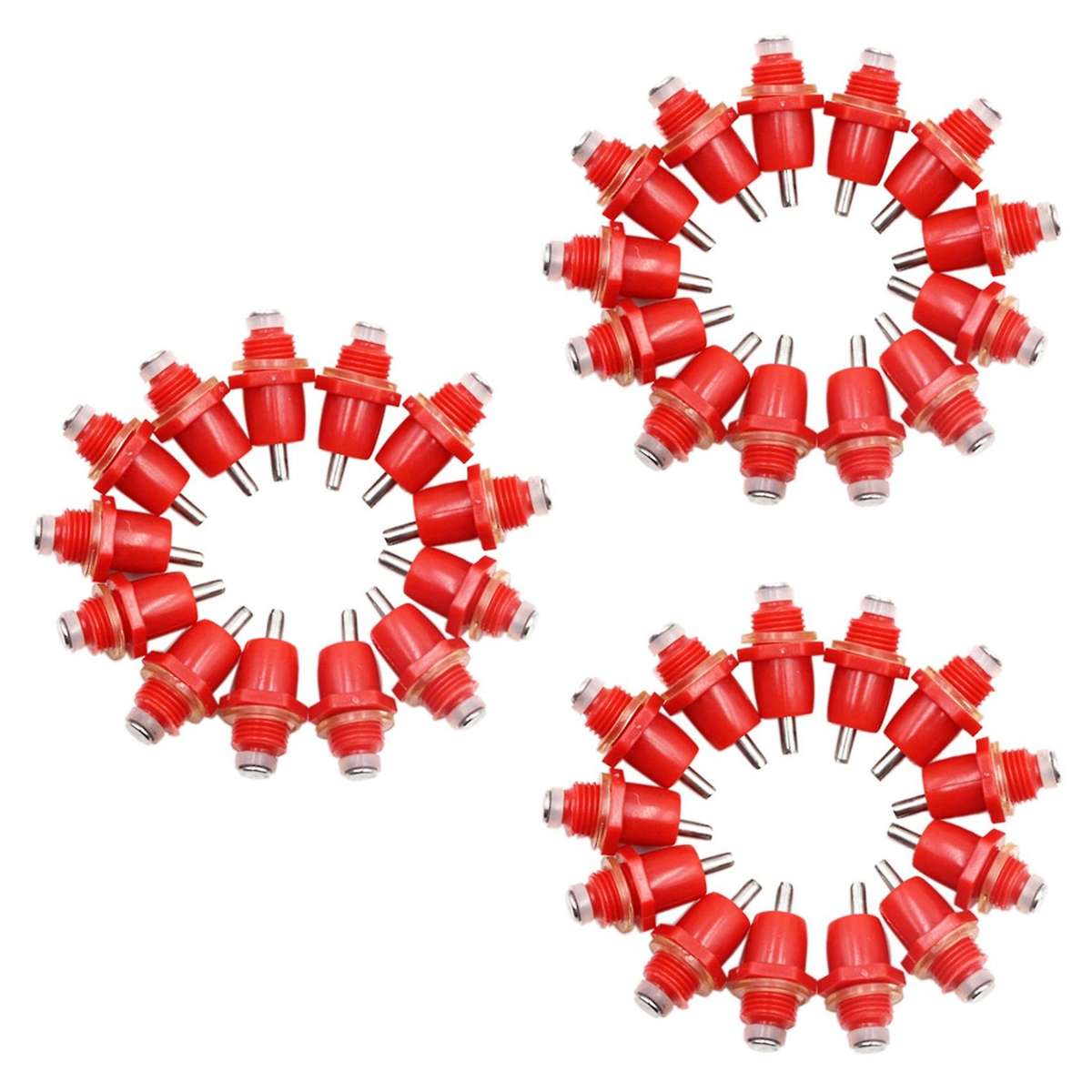 50pcs Poultry Chicken Nipple Drinker Spring Type with Automatic Water