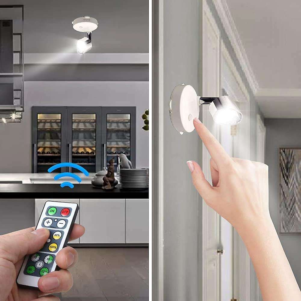 Led Wireless Spotlight Battery Operated Accent Lights Led Closet