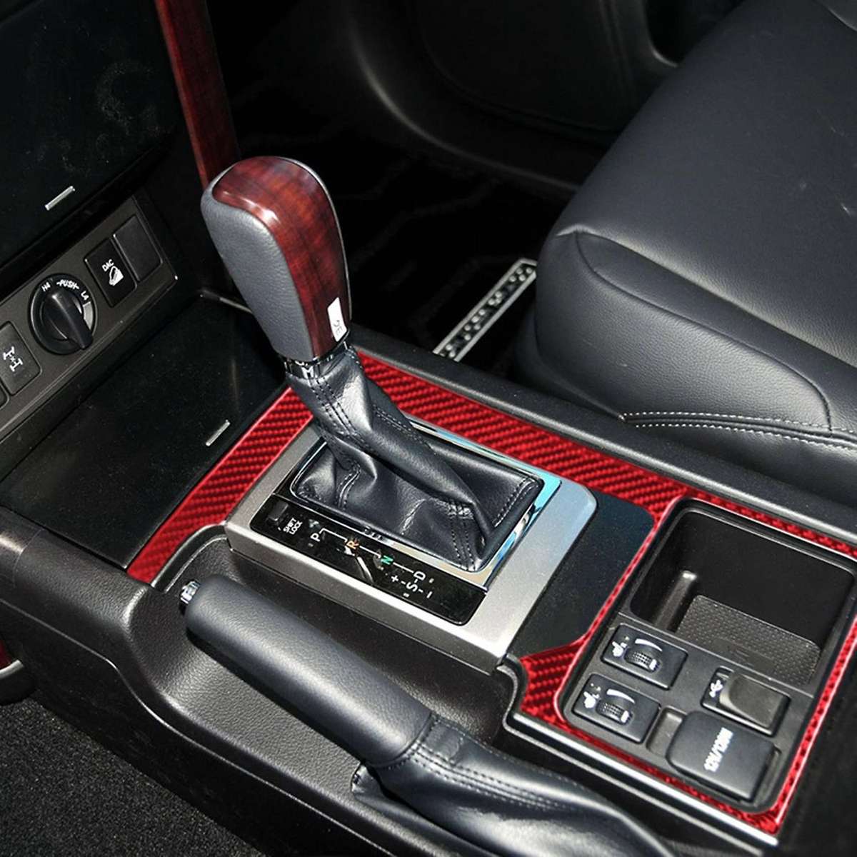 Car Gear Shift Panel Trim Sticker for Land Cruiser Prado 2010-2018