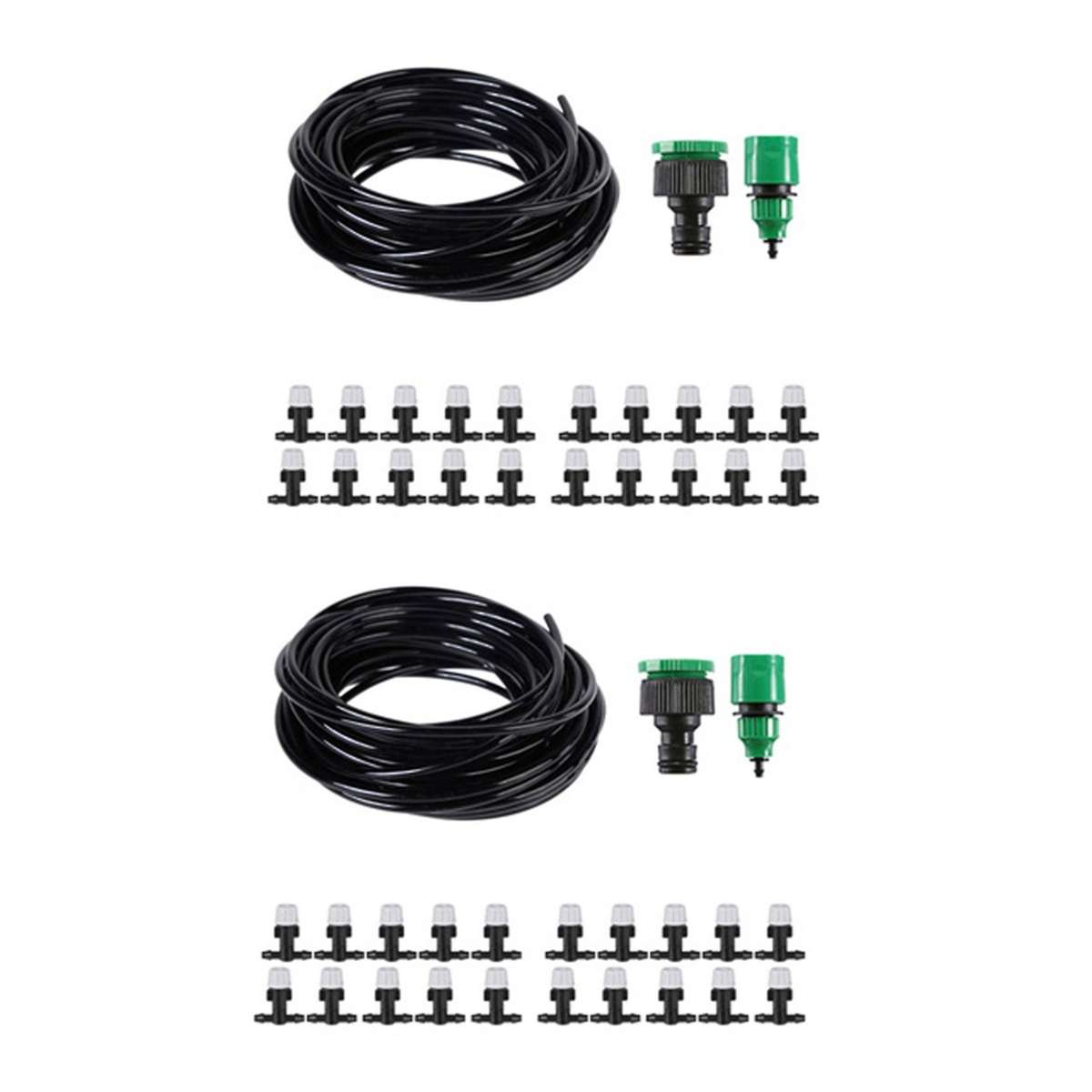 1 Set Cooling System Mist Sprinkler Nozzle Hose Watering Kit 10m