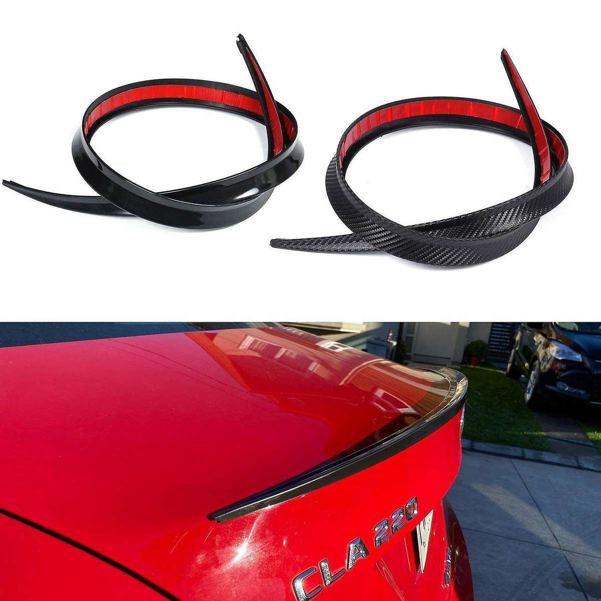 1.2m Universal Carbon Fiber Tail Wing Spoiler for Tesla Toyota Honda