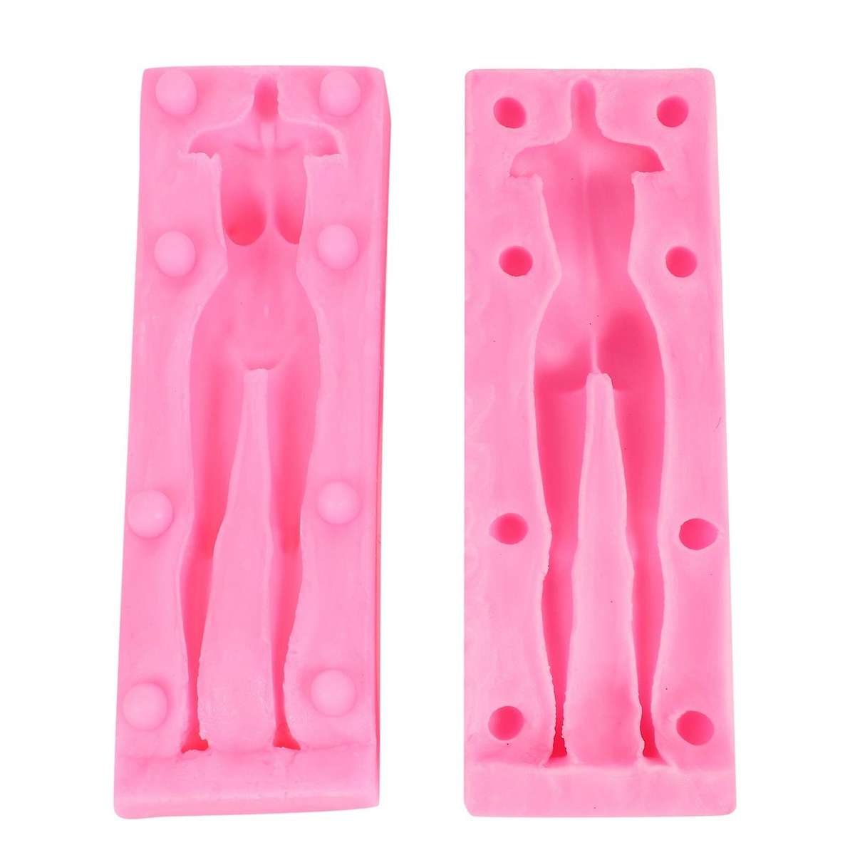 Doll Body Shape Silicone Mold 3d Soft Candy Tool Woman