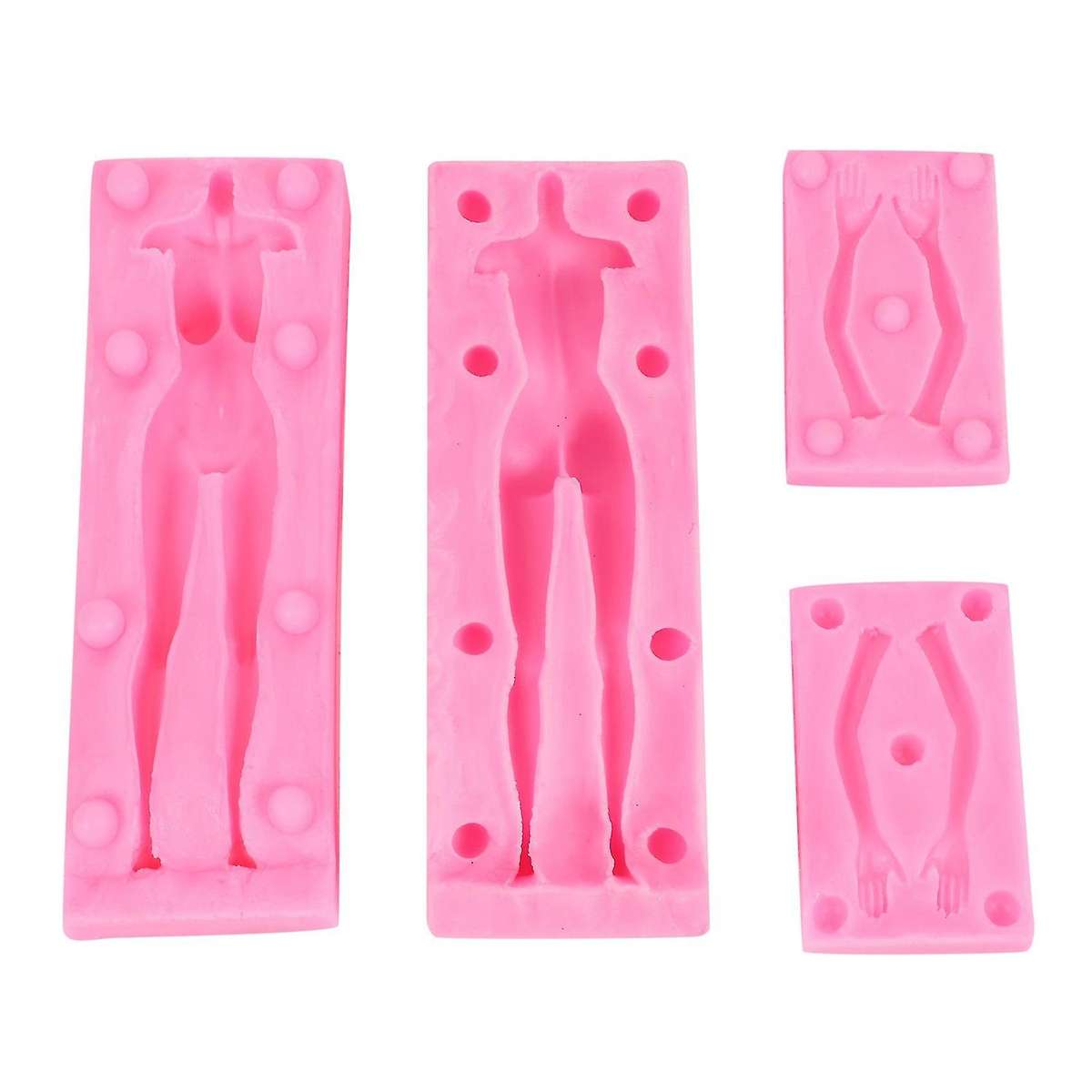 Doll Body Shape Silicone Mold 3d Soft Candy Tool Woman