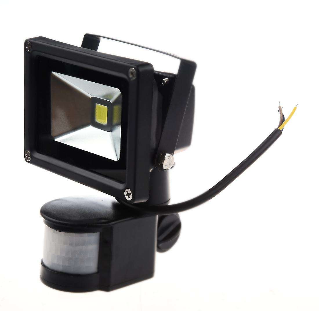 Pir Motion Sensor Security Wall Pure White Led Waterproof Flood Light Lamp 10w