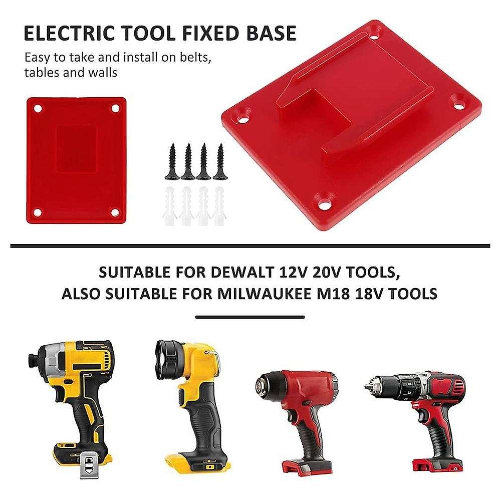 10pcs Tool Holder for Dewalt Abs Plastic Drill Mount Holder