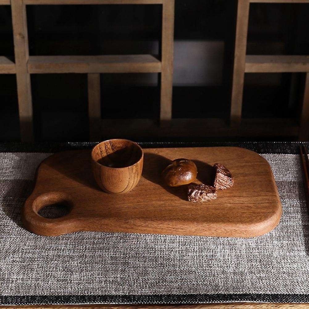 Simple Ebony Wood Cutting Board Kitchen Household Cutting Board, L