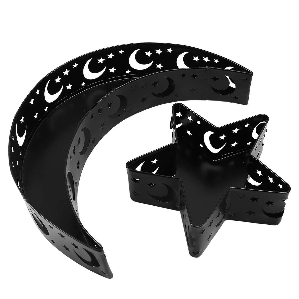 Muslim Eid Food Tray,crescent Moon & Star Eid Ramadan Food-black
