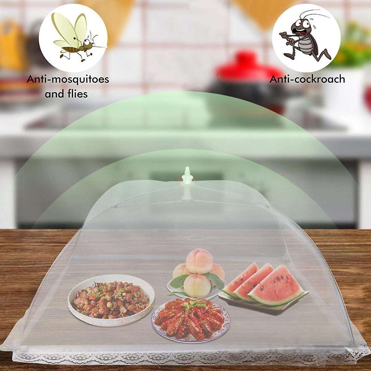 7 Pack Food Covers for Outside , Pop-up Umbrella Mesh Food Tents