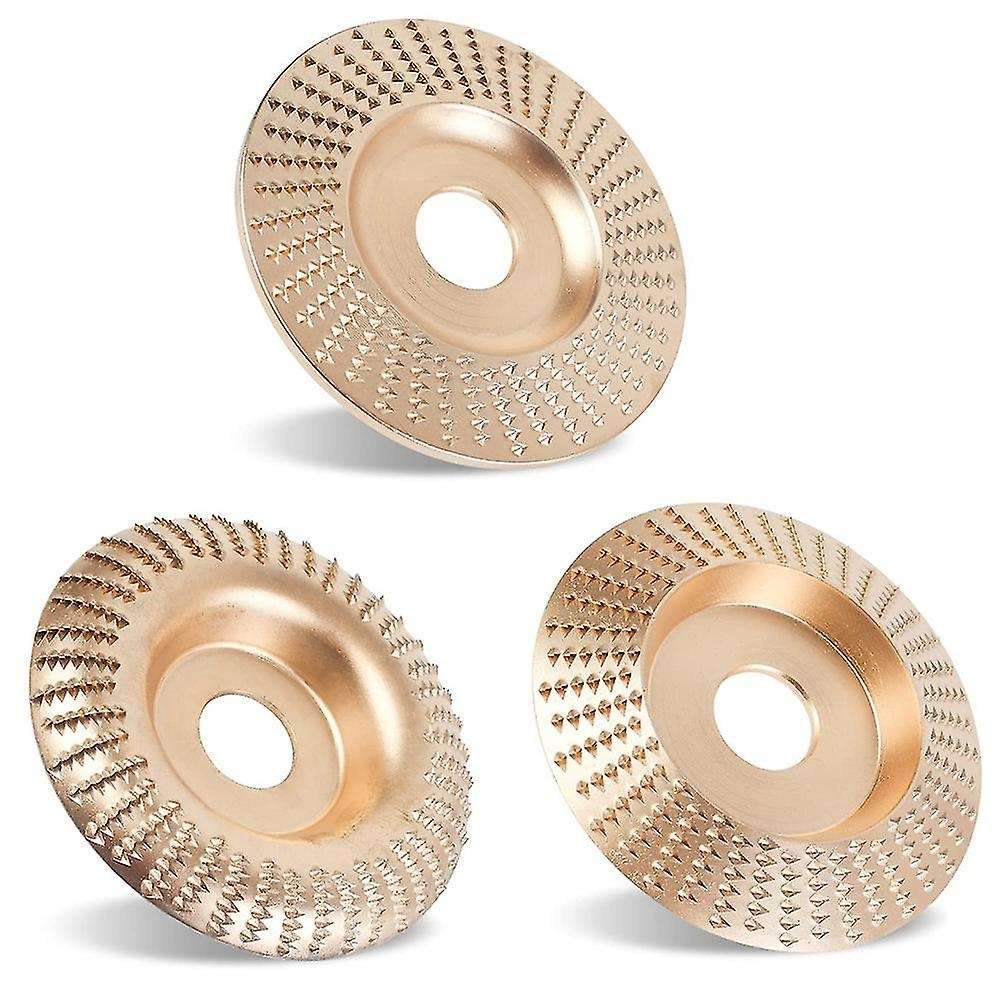 3 Pieces Of Wood Carving Disc Set Suitable for 4 Inch Angle Grinder