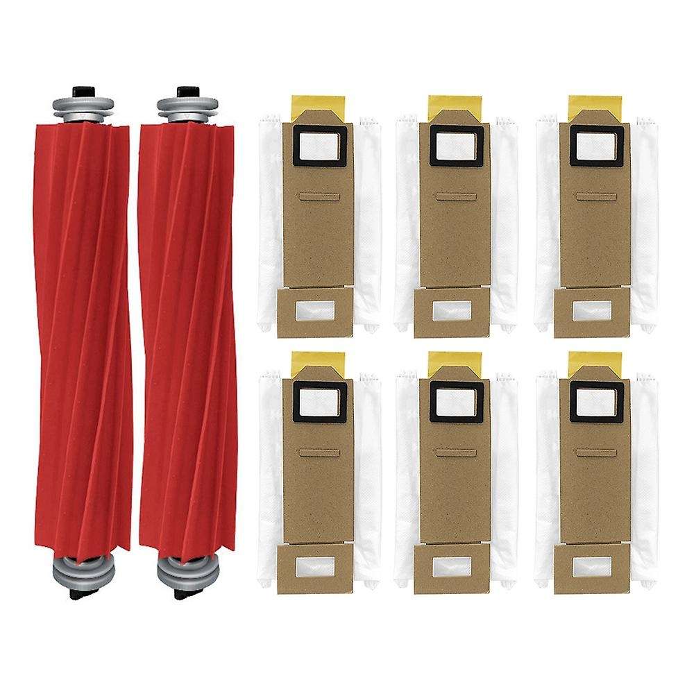 8pcs Main Brush Dust Bag for Xiaomi Roborock S7 T7s Vacuum Cleaner