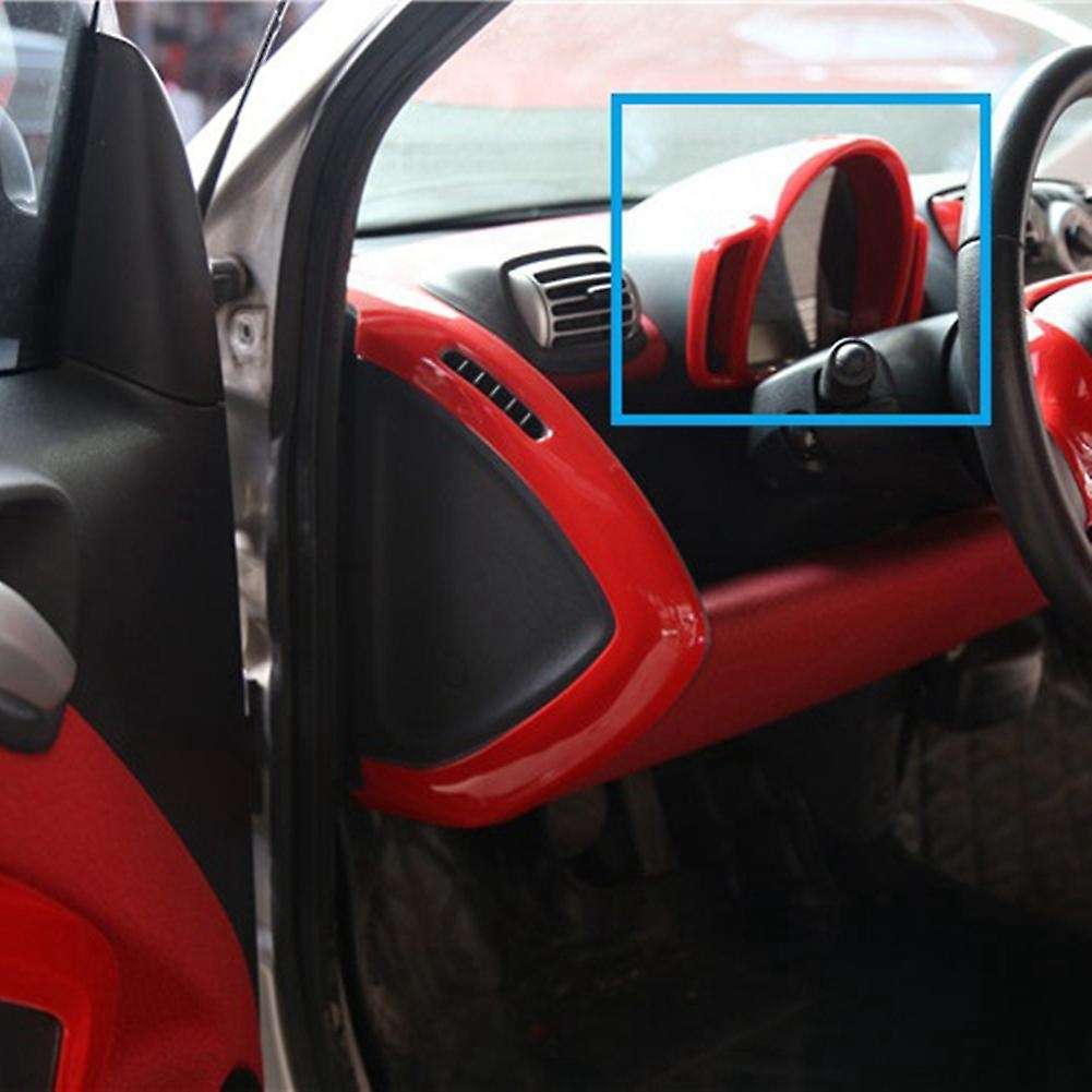 For Mercedes Benz Smart 2009-2015 Car Dashboard Frame,red