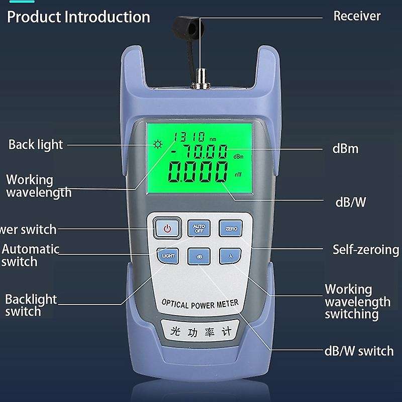 2 In1 Ftth Fiber Optic Tool Fiber Optical Power Meter 70-+10dbm