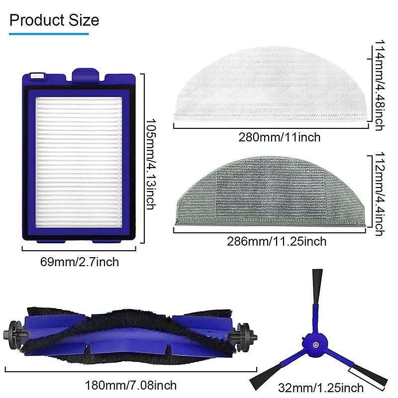 Replacement Parts Roller Brush Side Brush Hepa Filter for Eufy