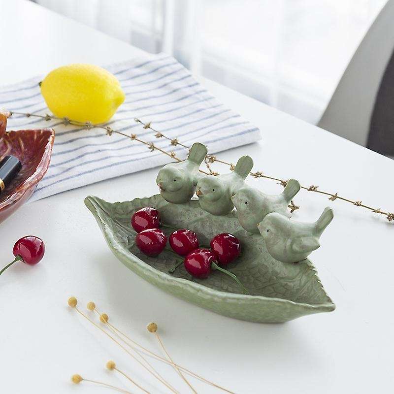 Bird Bath Outdoor Garden Decor Birdbath Feeder Yard Bowl Ceramics