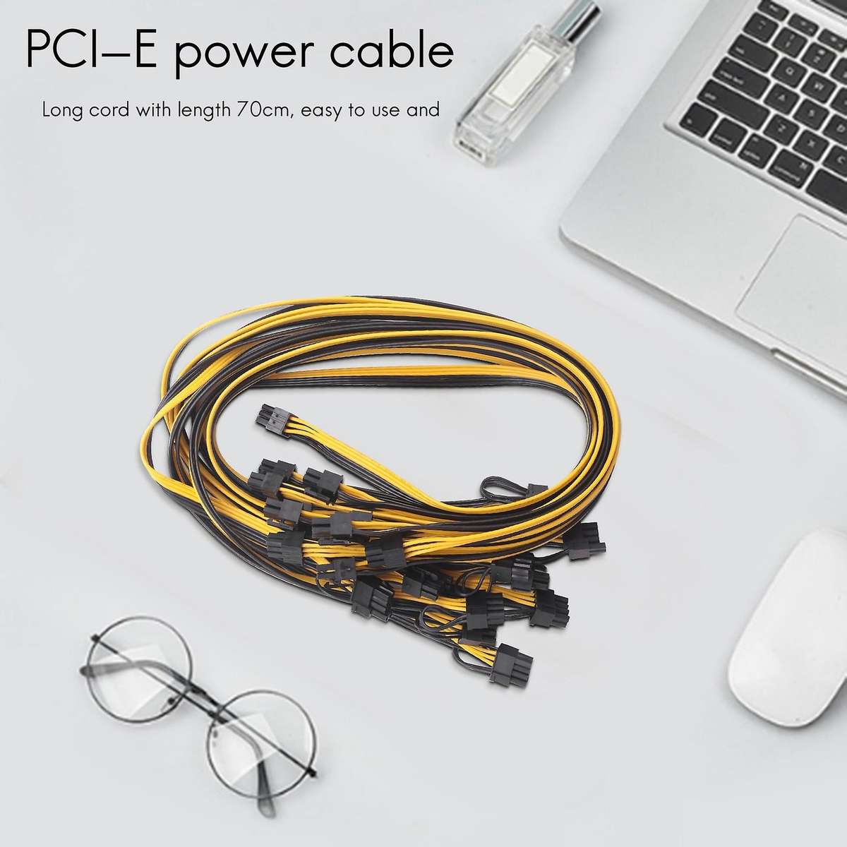 10 Pcs 6 Pin Pci-e to 8 Pin(6+2) Pci-e (male to Male) Gpu Power Cable