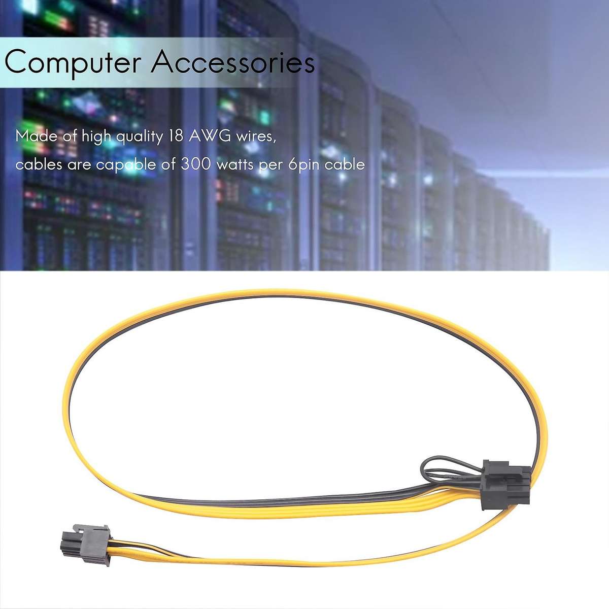 10 Pcs 6 Pin Pci-e to 8 Pin(6+2) Pci-e (male to Male) Gpu Power Cable