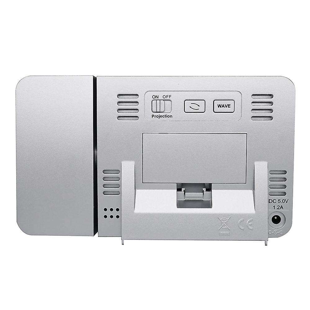 Projection Alarm Clock for Bedrooms, Indoor Thermometer, Hygrometer