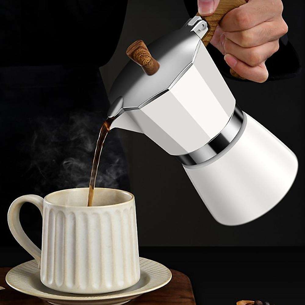 Stovetop Espresso Maker Moka Pot Manual Coffee Percolator Machine, B