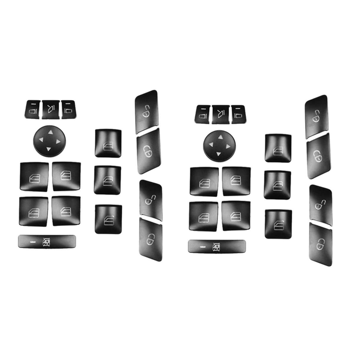 32pcs Car Door Seat Memory Lock Window Glass Lift Button Cover