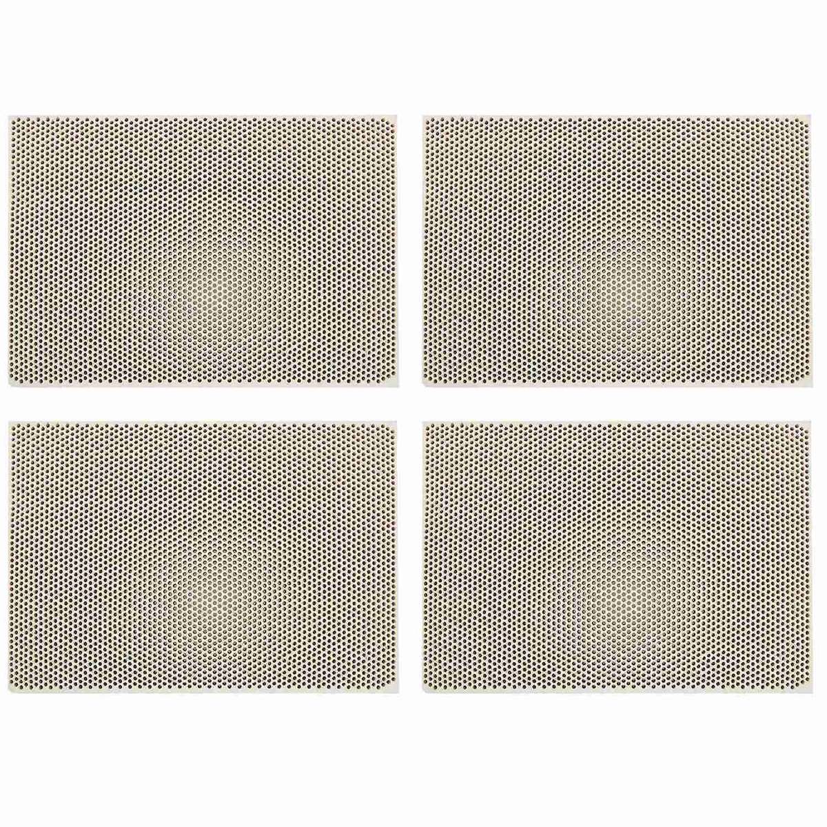 4x Ceramic Honeycomb Soldering Board Heating for Gas Stove Head