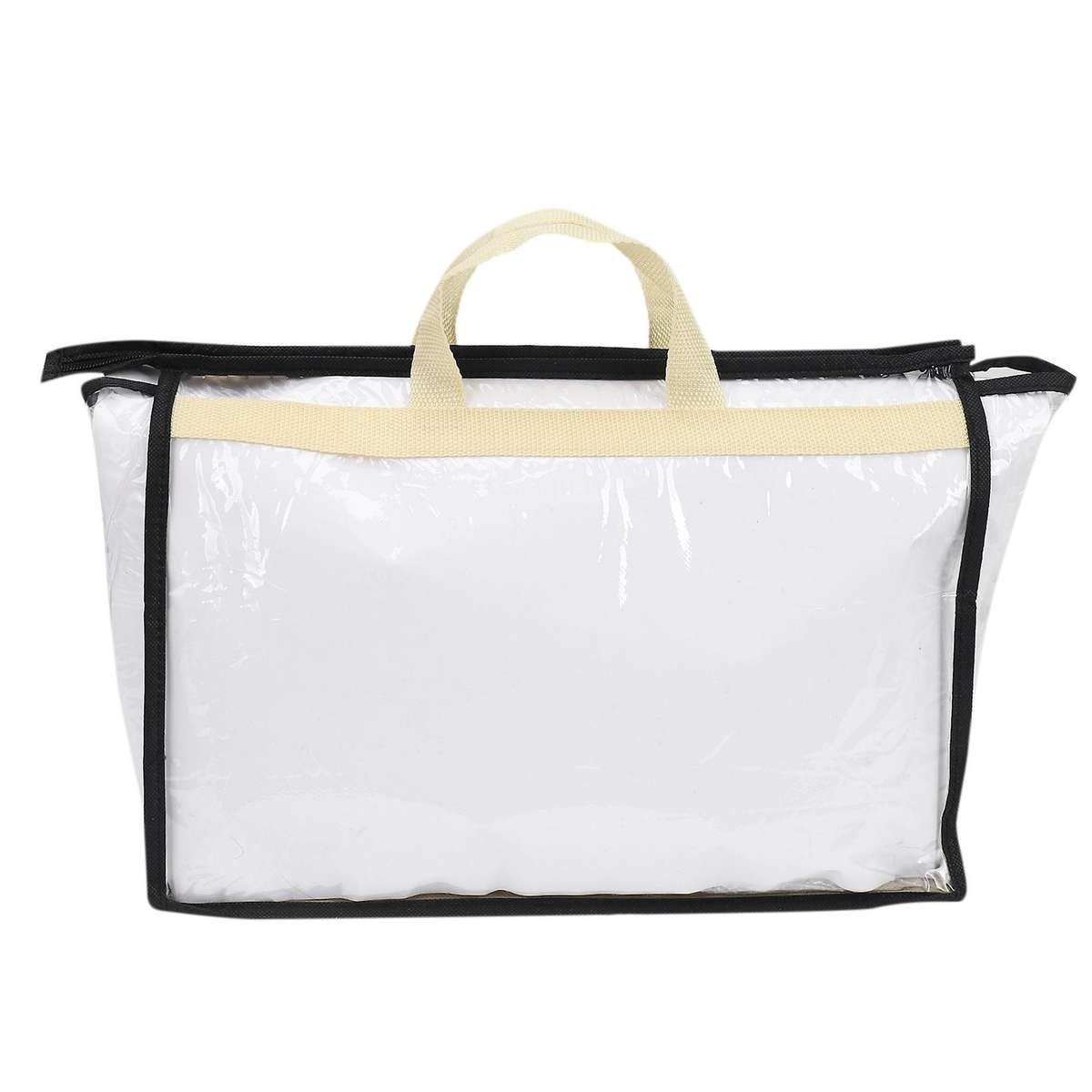 Clear Cover Craft Storage Bag with Zipper for Dust Moisture Proof