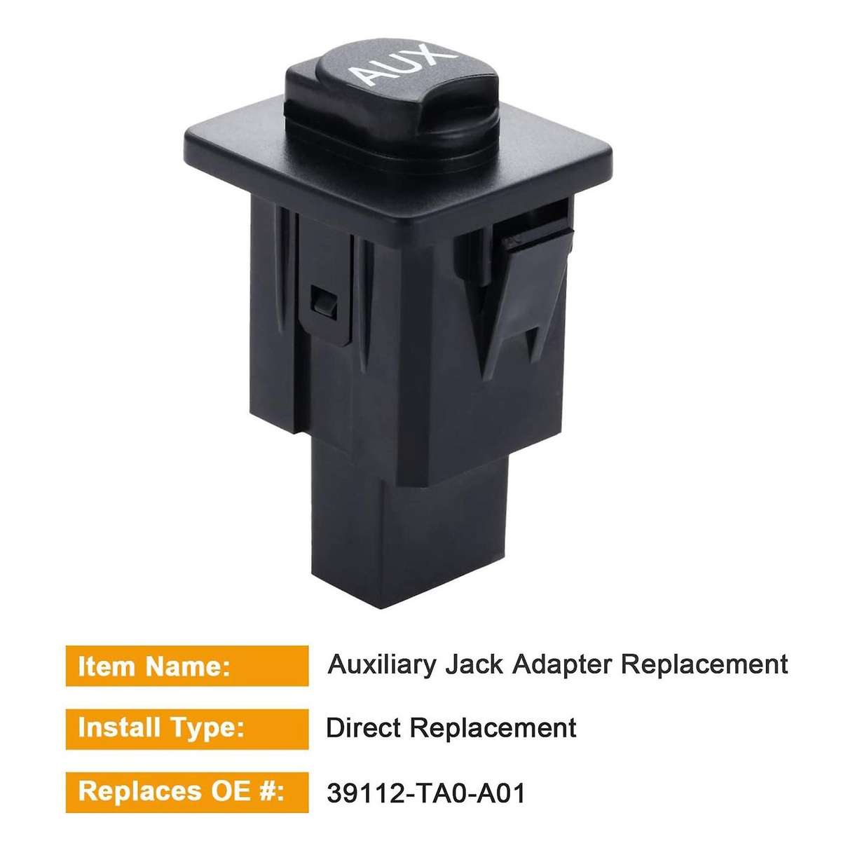 Auxiliary Input Jack Accord Aux Port Replacement 39112-TA0-A01 for Accord Sedan Pilot