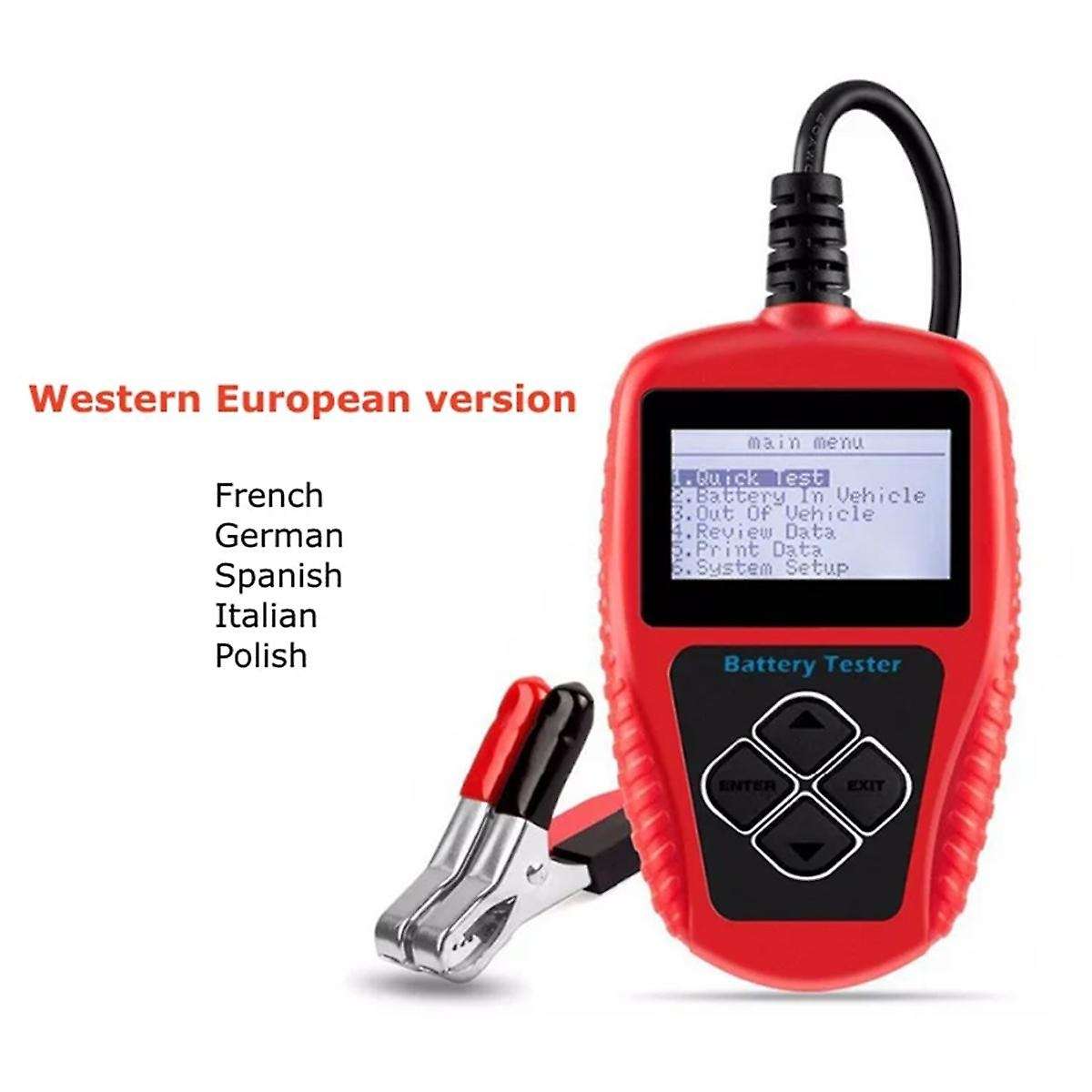 Ba101 Car Battery Tester 12v 100-2000cca Battery System Detect Auto Load Battery Analyzer Pk Kw208 W