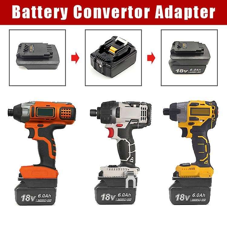 Battery Adapter for Makita 18V Lithium Battery Converted to Black&Decker PORTER CABLE Stanley 18V 2