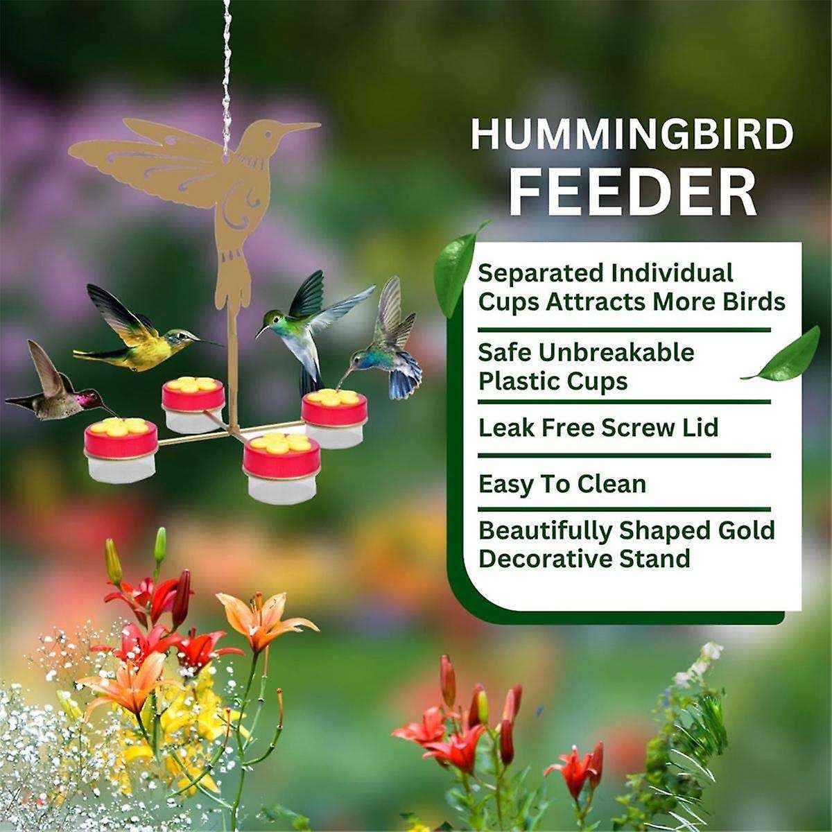 Be a Birds Feeders for Outside Plastic Bird Feeders for Outdoors Hanging Handheld Tabletop