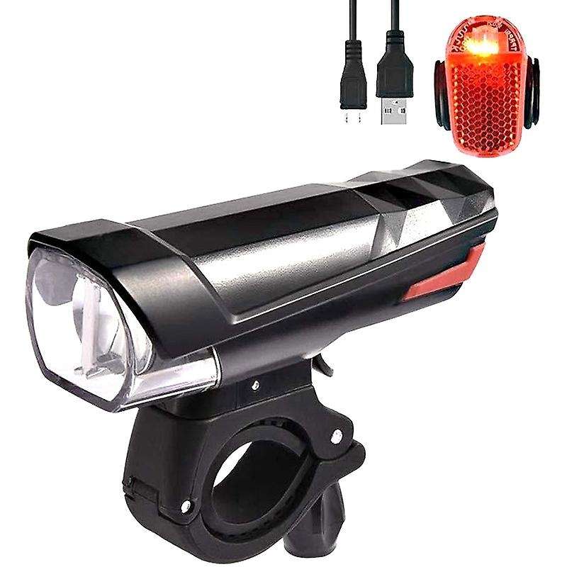 Bicycle Cycling Light Usb Charging Road Bike Headlight Waterproof Led Front Lamp