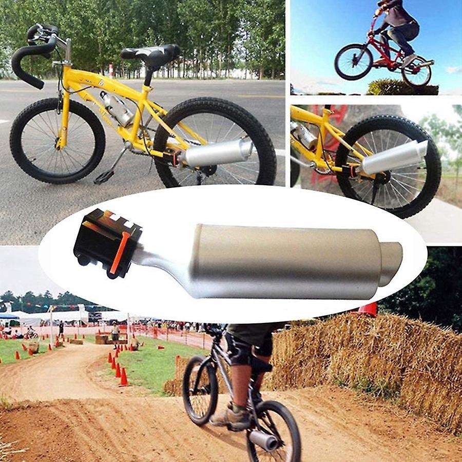 Bicycle Exhaust Sound System,Bike Turbo Exhaust Pipe with Sound Effect Motorcycle Noise Maker Cyclin