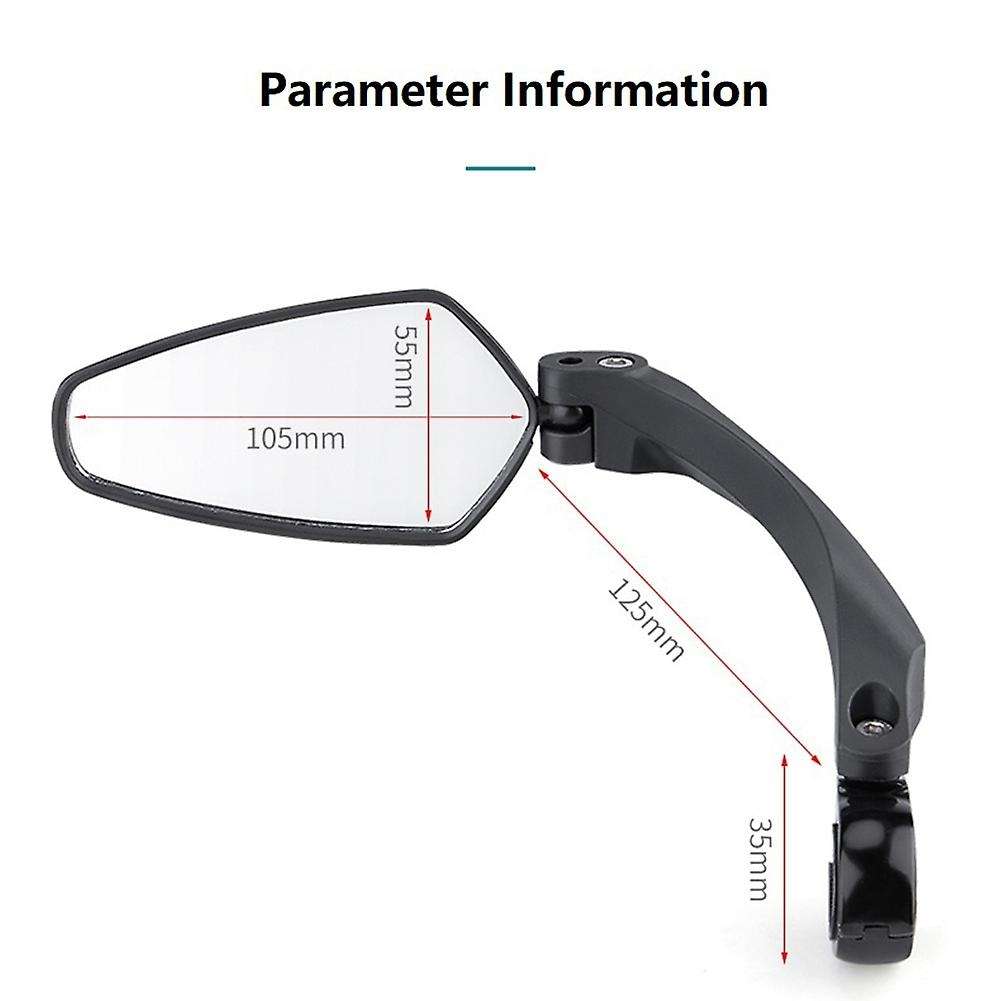 Bicycle Rear View Mirror Bike Cycling Wide Range Back Sight Reflector Adjustable Mirror,Right