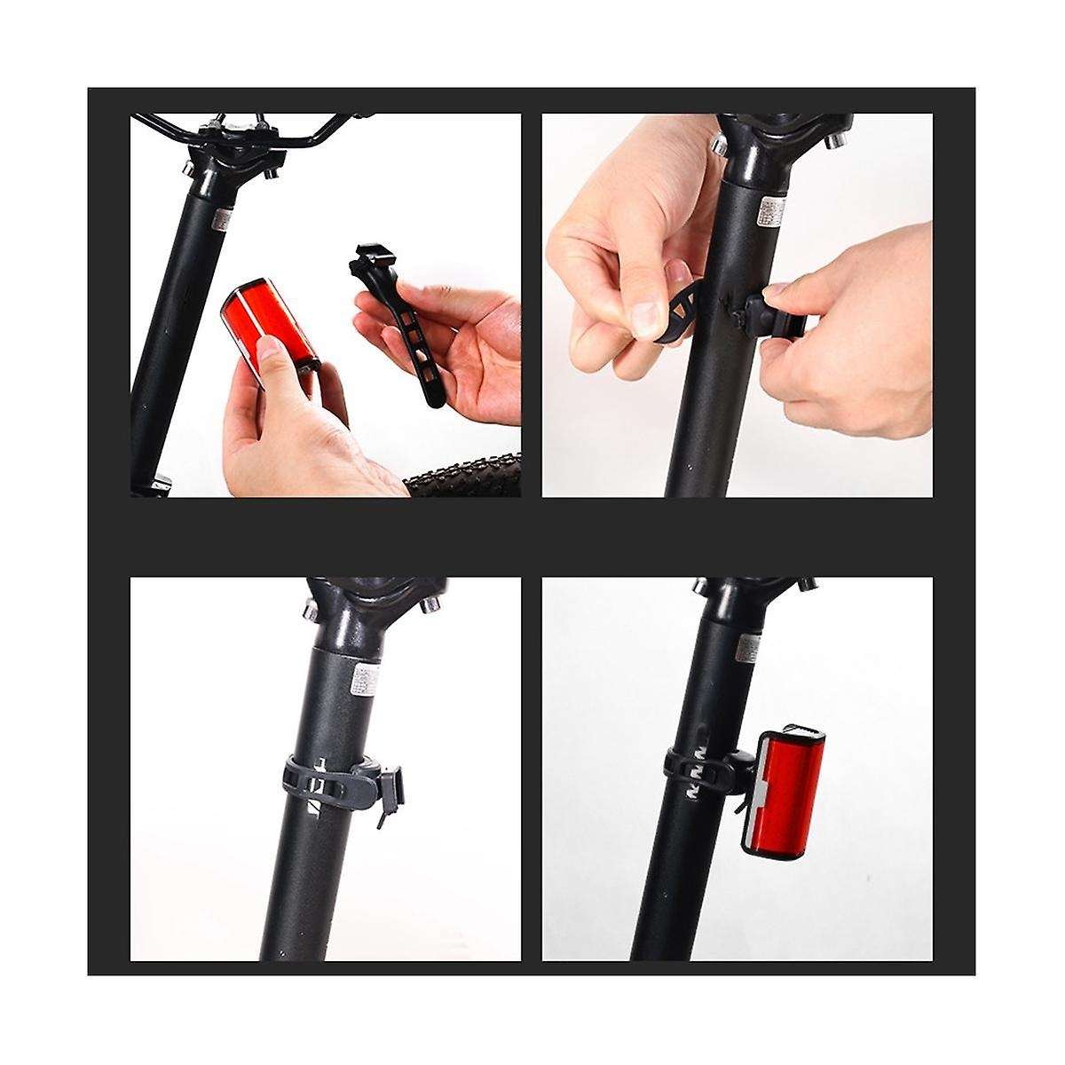 Bicycle Tail Light Usb Rechargeable Outdoor Led Night Light Running Light Mountain Bike Road Light