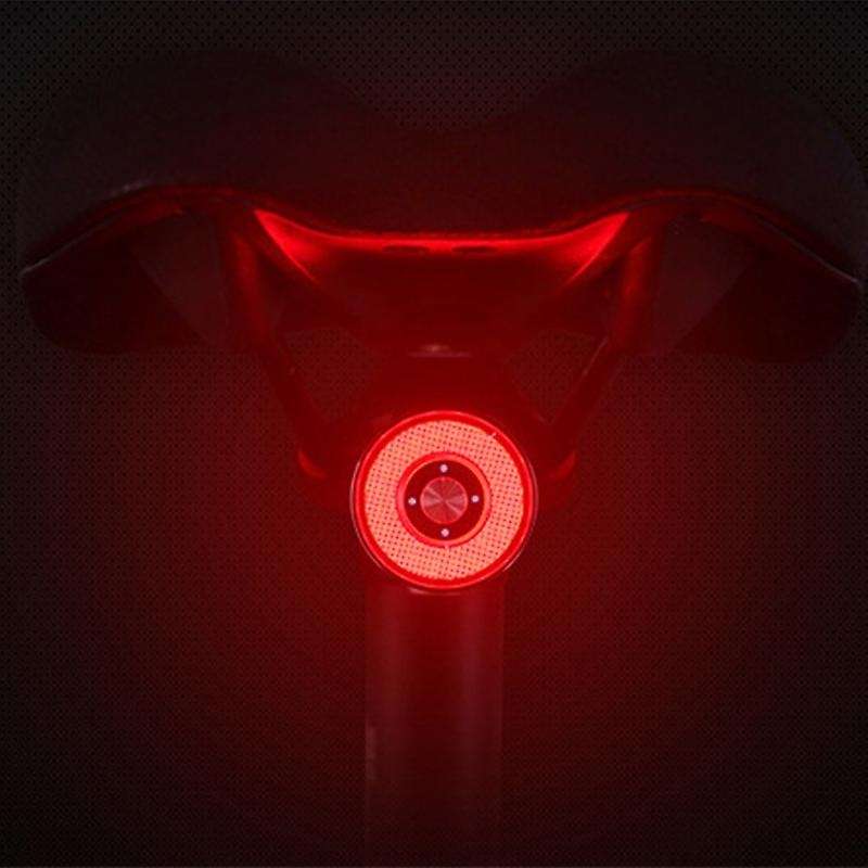 Bicycle Taillights Intelligent Sensor Turn Signal Brake Lights Usb Road Bike Saddle Rear Rechargeabl
