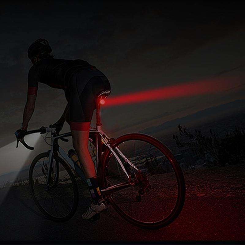 Bicycle Taillights Intelligent Sensor Turn Signal Brake Lights Usb Road Bike Saddle Rear Rechargeabl