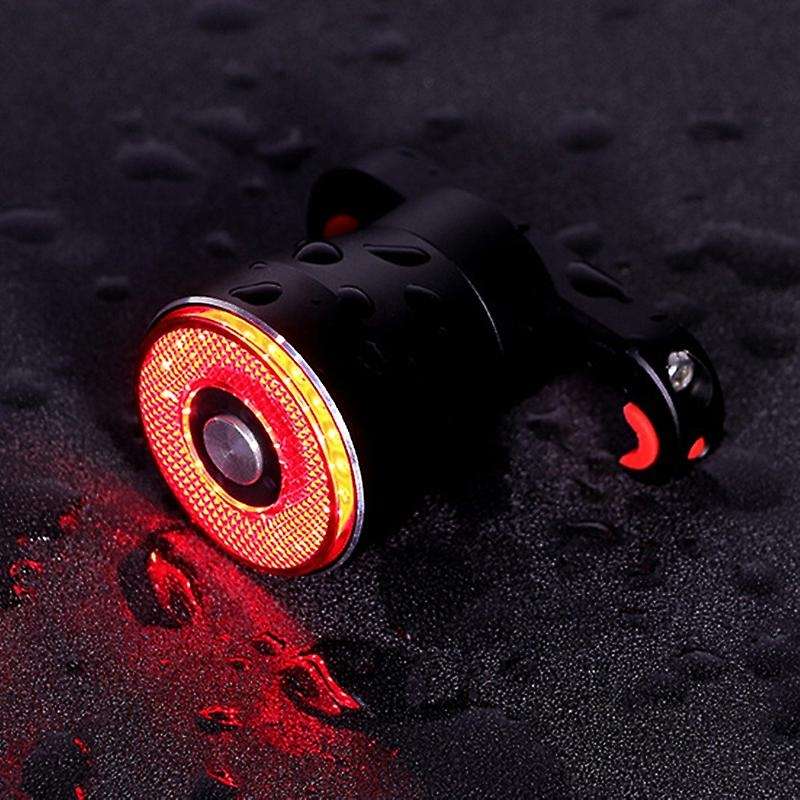 Bicycle Taillights Intelligent Sensor Turn Signal Brake Lights Usb Road Bike Saddle Rear Rechargeabl