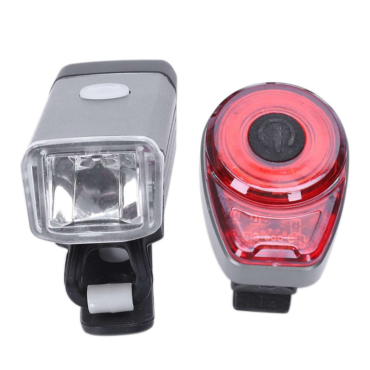 Bike Led Headlight+Safety Warning Lamp for Cycling Flashlight Usb Rechargeable Headlight Lamp Access