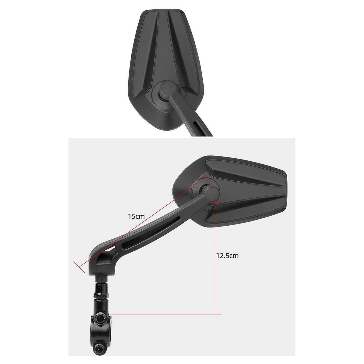 Bike Rear View Mirror Handlebar Reflector Adjustable Angles Mirror Electric Scooter Clear Back Sight