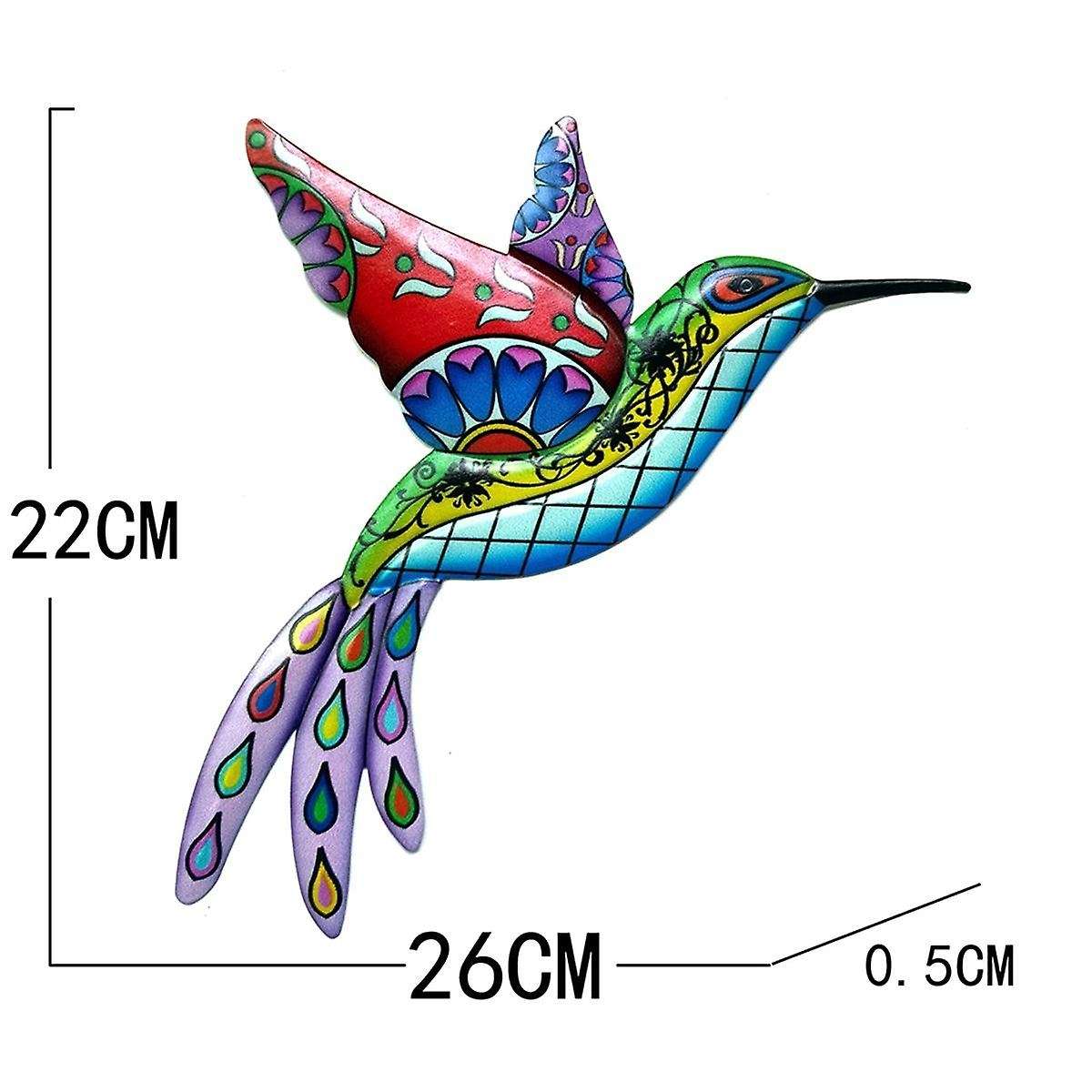 Bird Butterfly Metal Outdoor Wall Art Decor, Bird Wall Sculpture Hanging Decorations, Bird Wall Art