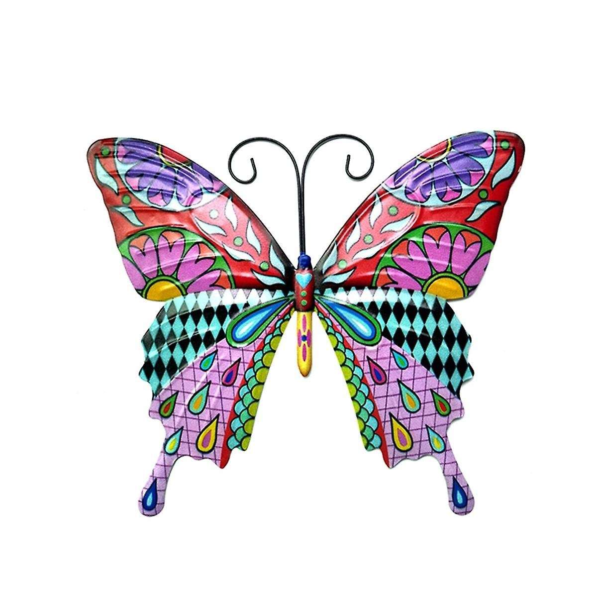 Bird Butterfly Metal Outdoor Wall Art Decor, Bird Wall Sculpture Hanging Decorations, Bird Wall Art