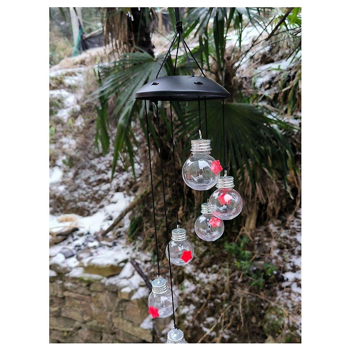 Bird Feeders Bird Feeder with Wind Chimes Leak-Proof Bird Feeder Garden Decor Feeding Tool Bird Feed