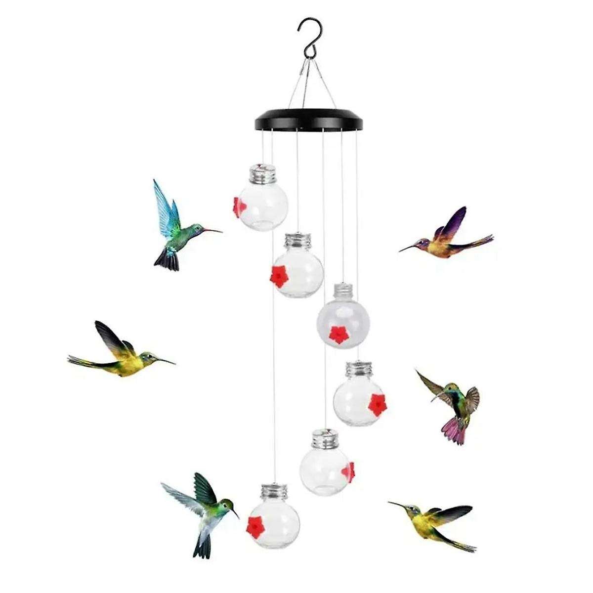 Bird Feeders Bird Feeder with Wind Chimes Leak-Proof Bird Feeder Garden Decor Feeding Tool Bird Feed
