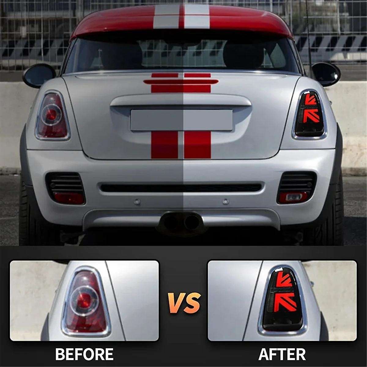 Black 12V LED Rear Tail Light Assembly Turn Signal Light for MINI R56 R57 R58 R59 07-13 Brake Strea