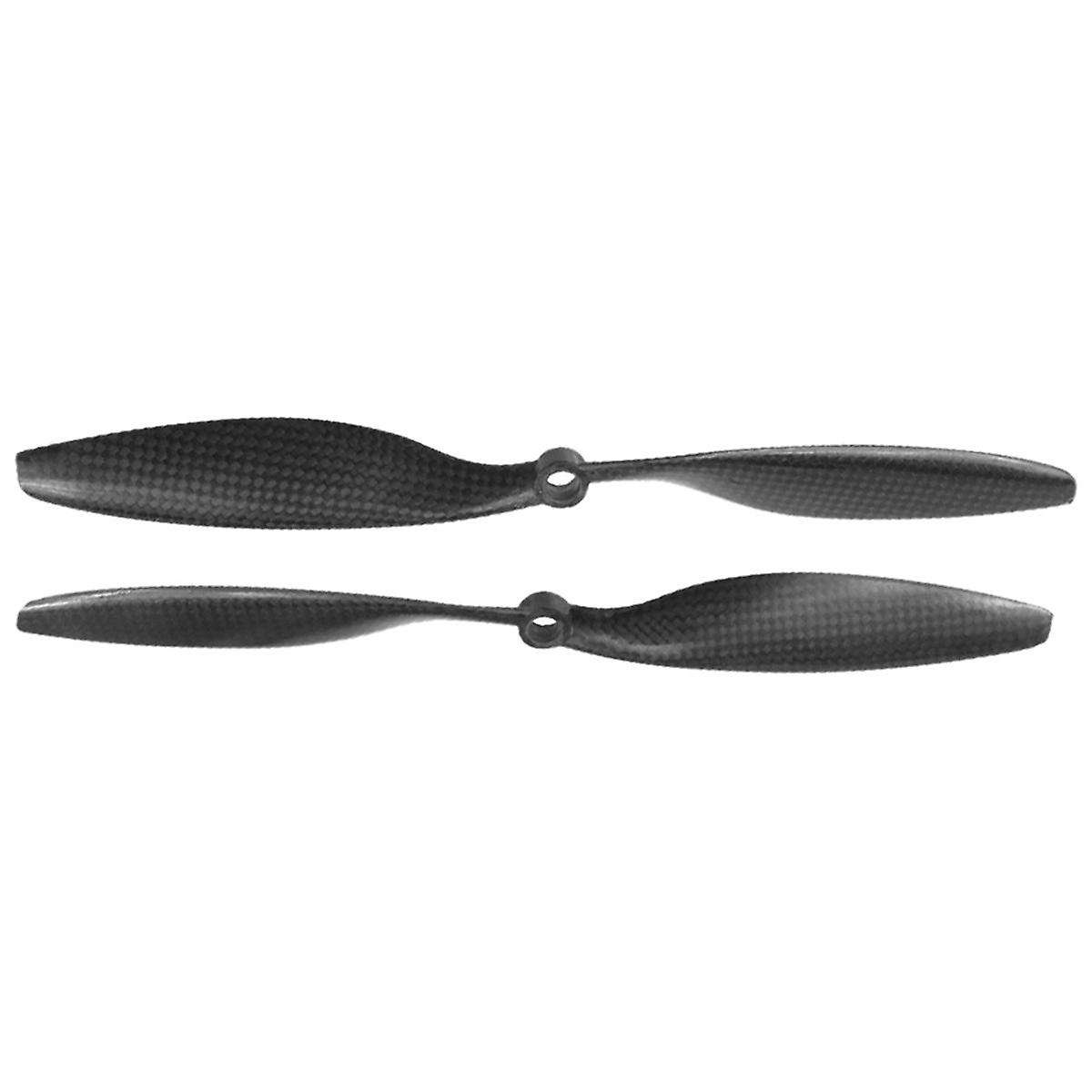 Black 10x4.5 Inch1045 Carbon Fiber Spiral Propeller Forward and Reverse Two-Blade Propeller for Mult