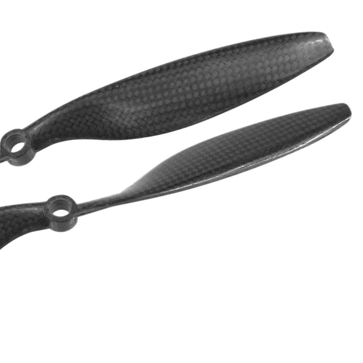 Black 10x4.5 Inch1045 Carbon Fiber Spiral Propeller Forward and Reverse Two-Blade Propeller for Mult